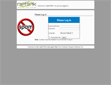 Tablet Screenshot of antispam.netlink.com.br